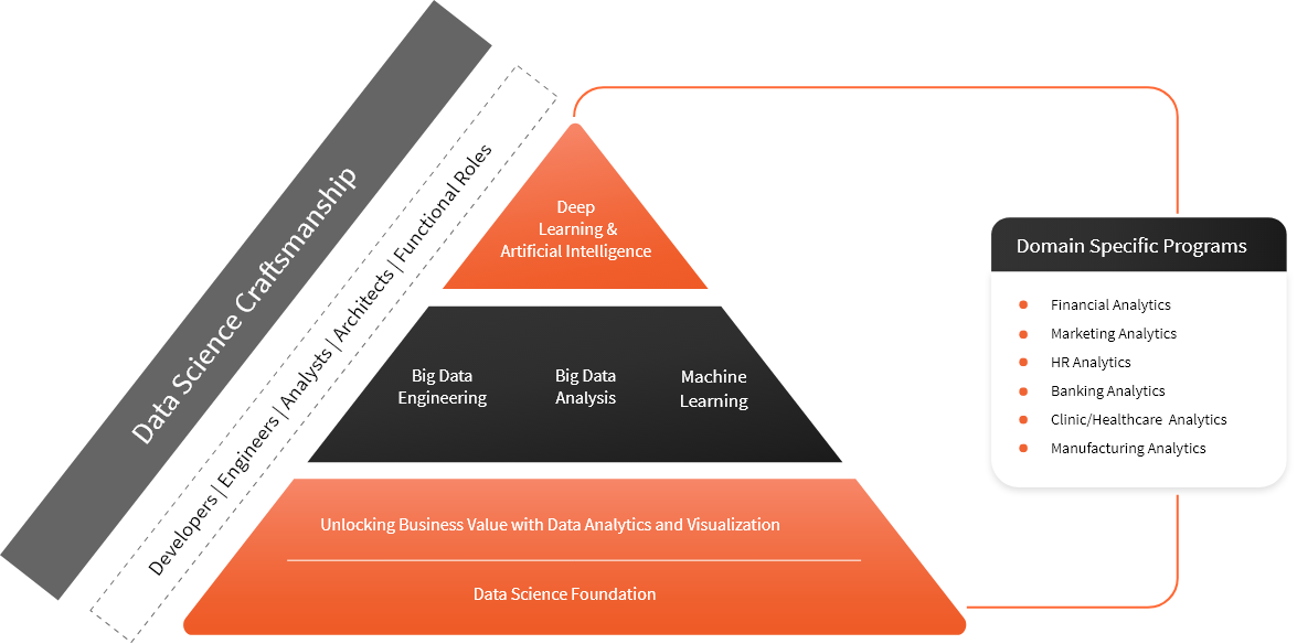 Pyramid diagram depicting various levels of nursing care.